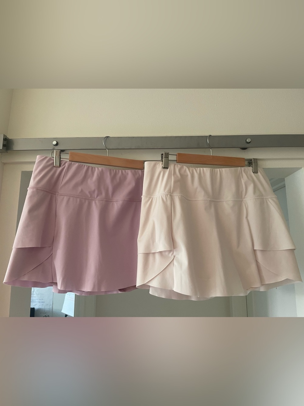 Athleta Lavender and White Tennis Skirts